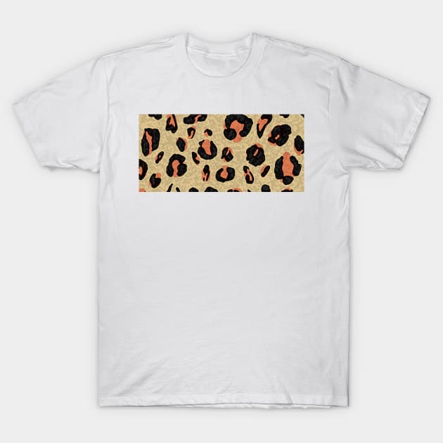 Rocky Flintstone Designer Label Timeless Leopard Print. T-Shirt by FlintstoneRocky